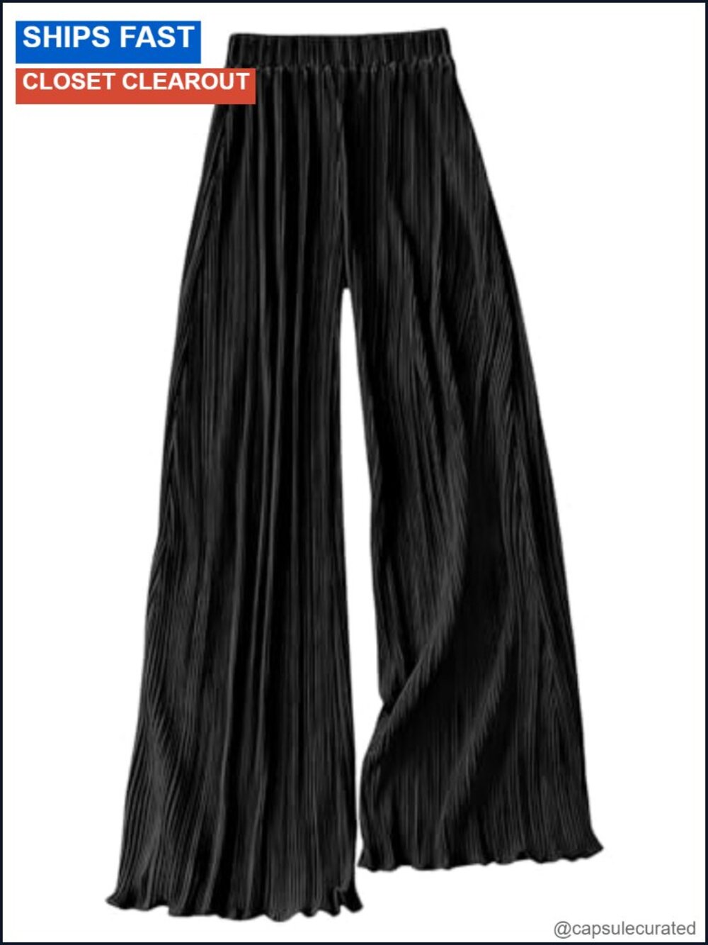 Satin Pants for Women High Waist Pleated Wide Leg Palazzo Trousers Dressy Flow